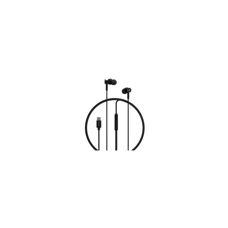 Écouteurs Intra-Auriculaires Filaires en Métal Devia Smart Series M1 EM110 - Noir — Devia · Smarty Paris 18e